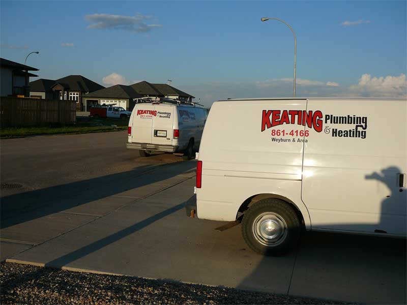 Keating Plumbing & Heating Vans